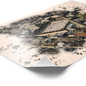 Piece Hall, Halifax Foto Afdruk (Hoek)