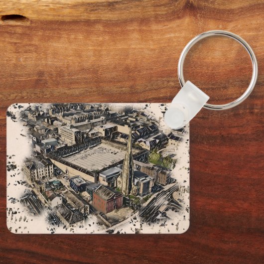 Piece Hall, Halifax Sleutelhanger (Voorkant)