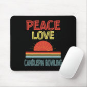 Piece Love Candlepin Bowling Grappig Muismat (Met muis)