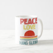 Piece Love Hang Gliding Funny Koffiemok (Voorkant rechts)