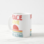 Piece Love Hang Gliding Funny Koffiemok (Voorkant links)