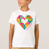 Piece, Love & Polyominoes Boys Shirt (Voorkant)