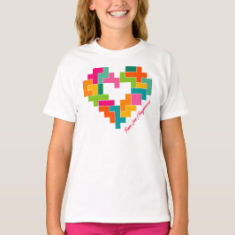 Piece, Love & Polyominoes Girls Shirt