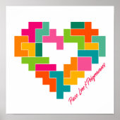 Piece, Love & Polyominos Print (Voorkant)