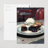 Piece of Blueberry Pie and Vanilla Ice Cream   Briefkaart (Voorkant / Achterkant)