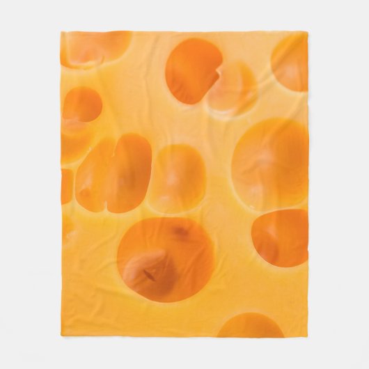 Piece of cheese isolated. fleece deken (Voorkant)