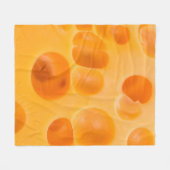 Piece of cheese isolated. fleece deken (Voorkant (Horizontaal))