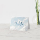Piece of Heaven Baby shower Clouds Bedankkaart (Voorkant)