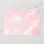 Piece of Heaven Baby shower Roze Luier Raffle Informatiekaartje (Achterkant)