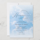 Piece of Heaven Blue Sky Clouds Boy Baby Shower Kaart (Voorkant)