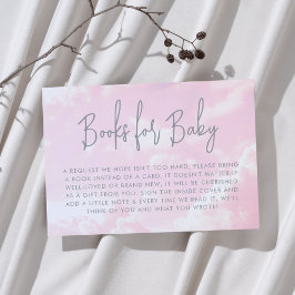 Piece of Heaven Girl Baby shower Boeken voor Baby Informatiekaartje