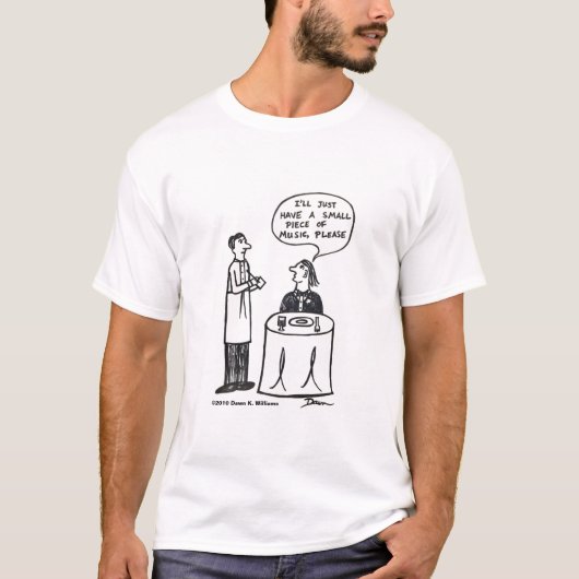 Piece of Music Licht-Kleur Shirt (Voorkant)