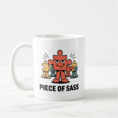 Piece of Sass Mug – Bold & Funny Puzzle Lover Gift Koffiemok (Links)