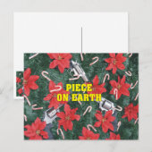 Piece on Earth Pistool voor kerst Feestdagenkaart (Voorkant / Achterkant)