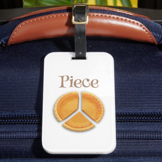 "Piece" vredessymbool Bagagelabel (Voorkant Insitu 2)