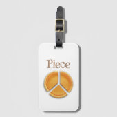 "Piece" vredessymbool Bagagelabel (Voorkant (verticaal))