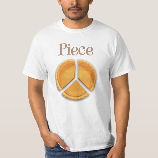 "Piece" vredessymbool T-shirt (Voorkant)