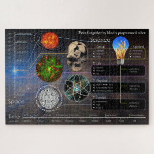 Pieced Together door Robot 1014 Piece Jigzaag Puzz Legpuzzel