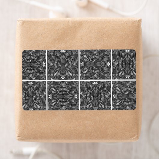 PiecedLayered 2x2 BandW Etiket (Insitu)