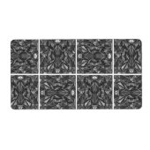 PiecedLayered 2x2 BandW Etiket (Voorkant)