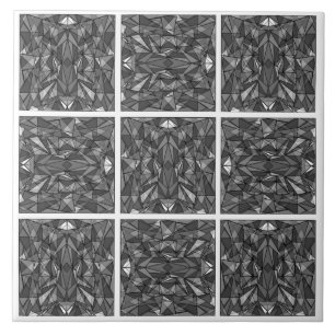 PiecedLayered 2x2 BandW Tegeltje