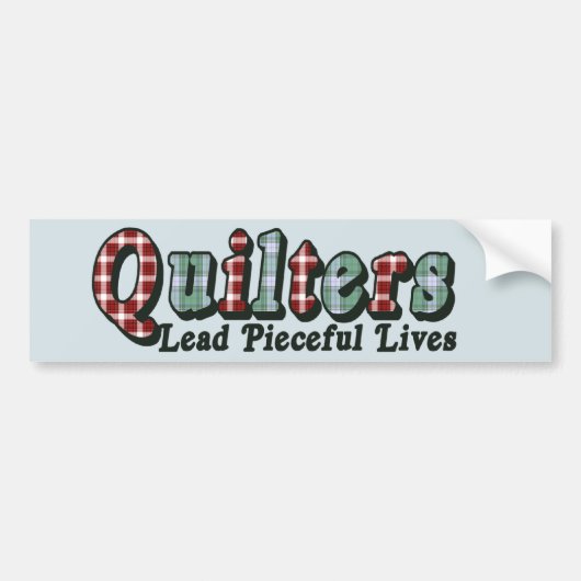 Pieceful Life Bumpersticker (Voorkant)