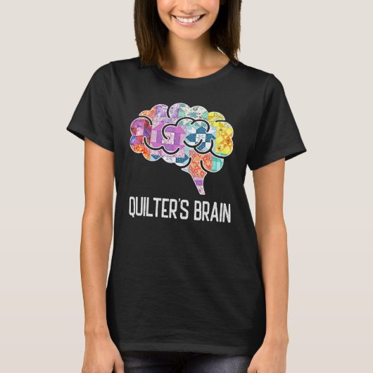 Piecemaker Mind Quiltwetenschap Patchwork Quilter T-shirt (Voorkant)