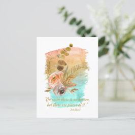 Pieces of Heaven Quote Boho Flowers  Briefkaart
