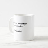 PieceWellQuote Koffiemok (Voorkant links)