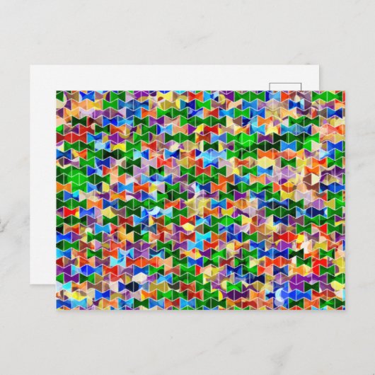 Piecewise Bowties Dot Briefkaart (Voorkant / Achterkant)