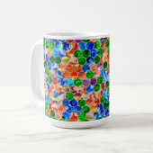 Piecewise Circles Swirl 15oz Mok (Voorkant links)