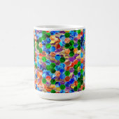 Piecewise Horizontale Zeshoeken Swirl 15oz Mok (Center)