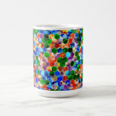 Piecewise Vertical Hexagons Dot 15oz Mok (Center)