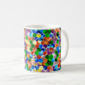 Piecewise Verticale hexagons Dot 11oz Mok (Voorkant rechts)