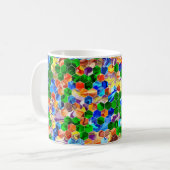 Piecewise Verticale hexagons Draaien 11oz Mok (Voorkant links)