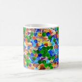 Piecewise Verticale hexagons Draaien 11oz Mok (Center)