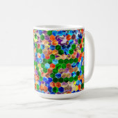 Piecewise Verticale hexagons Draaien 15oz Mok (Voorkant rechts)