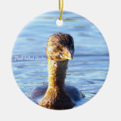 Pied-billed Grebe Vogelornament Keramisch Ornament (Voorkant)