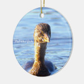Pied-billed Grebe Vogelornament Keramisch Ornament (Links)
