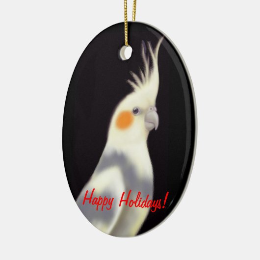 pied Cockatiel Ornament (Links)
