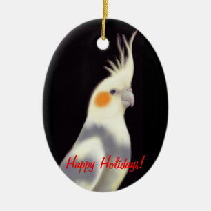  pied Cockatiel Ornament