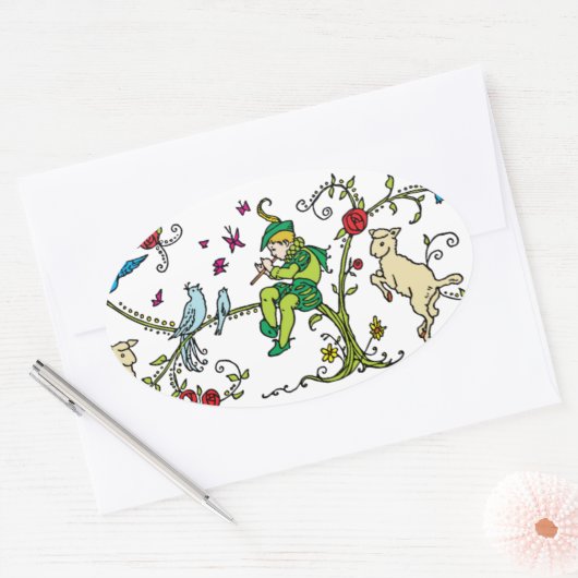  Pied Piper Ovale Sticker (Envelop)