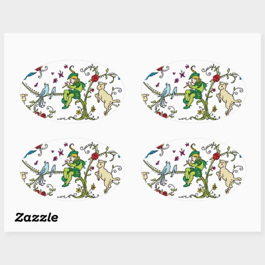 Pied Piper Ovale Sticker (Vel)