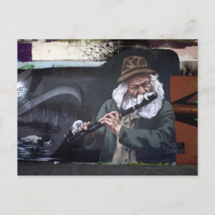 Pied Piper Urban Art Briefkaart