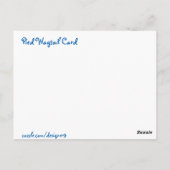 Pied Wagtail Briefkaart (Achterkant)