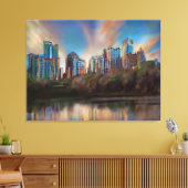 Piedmont Park, Atlanta, Georgia - Canvas Afdruk (Insitu (Woonkamer))
