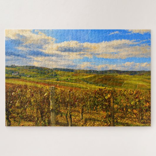 Piedmont Wijngaard Landschap Legpuzzel (Horizontaal)