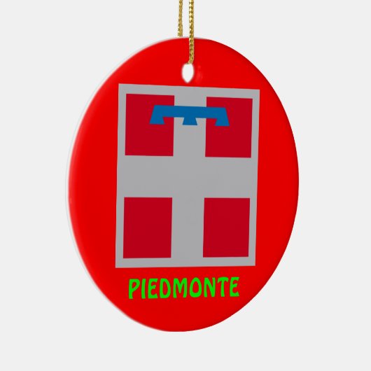 Piedmonte, Italië kerstversiering Keramisch Ornament (Rechts)