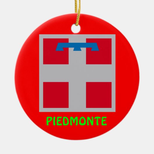 Piedmonte, Italië kerstversiering Keramisch Ornament (Voorkant)
