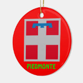 Piedmonte, Italië kerstversiering Keramisch Ornament (Links)